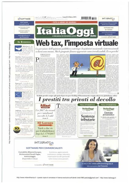 Italia oggi : quotidiano di economia finanza e politica